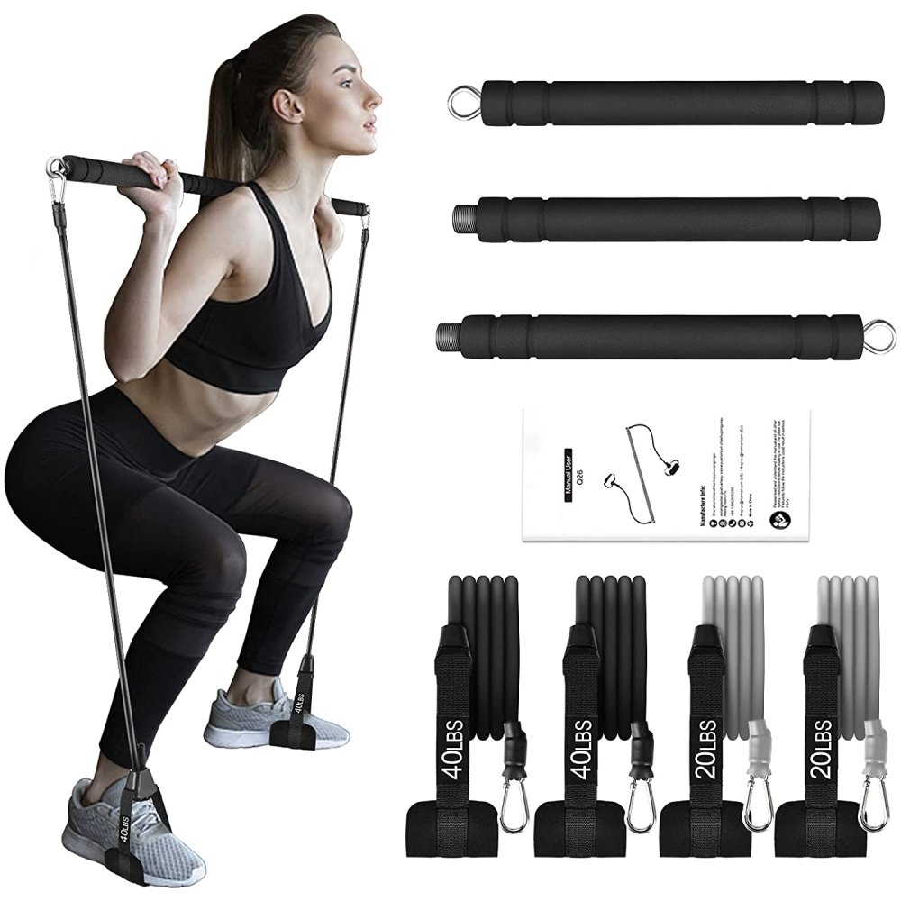 Pilates Bar Kit with Resistance Bands: image 2
